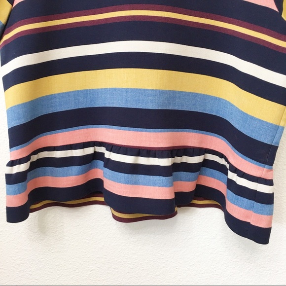 Halogen Striped Ruffle Top - Picture 3 of 6